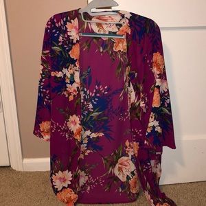 Women’s  floral kimono cover up